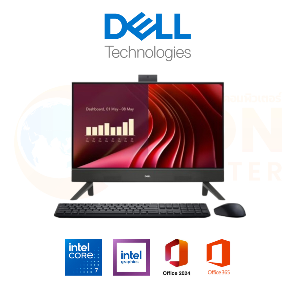 DELL AIO 24 OEC2425C7001 INTEL CORE 7 150U / 16GB / 1TB / WIN 11 + OFF2024 / 3Y ONSITE