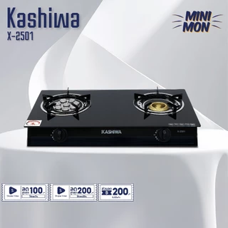 Kashiwa เตาแก๊สหัวคู่ รุ่น X-2200 X-2300 X-2400 X-2500 X-2501 X-2600 หน้ากระจกนิรภัย