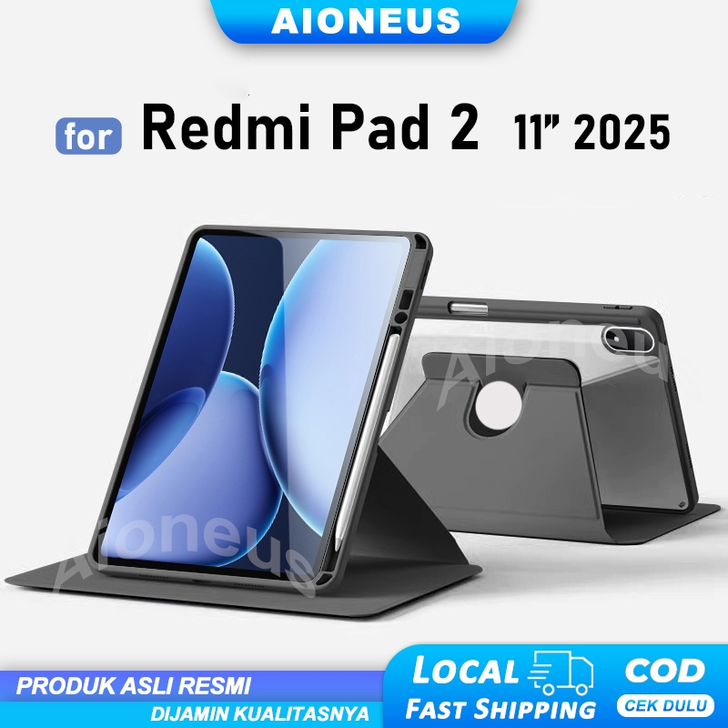 เคส Redmi Pad 2 11 นิ้ว 2025 เคสแท็บเล็ต XIAOMI Redmi Pad 2 Cover หมุนได้360 ํ เคส เสียวหมี่แพด2 พร้