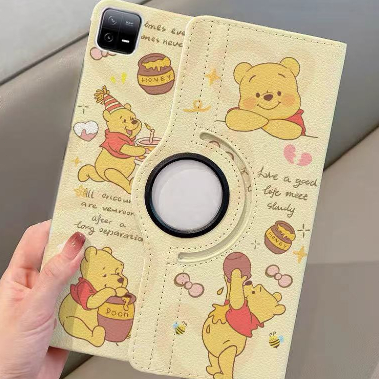 🌻24 ชั่วโมง🌻เคส iPad gen11 Air8 หมุนได้ 360° วินนี่เดอะพูห์ iPad gen8 pro11 Air7 mini7 gen12 Air6