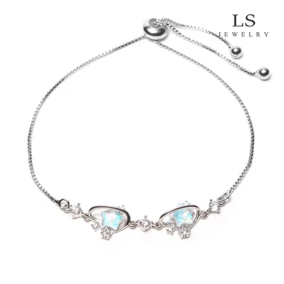 LS สร้อยข้อมือแฟชั่นสำหรับผู้หญิง สร้อยข้อมือรูปดาว b2866