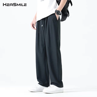 HeaSmile กางเกงขายาวผู้ชาย กางเกงลำลอง ผ้าเย็นพิเศษ สวมใส่สบาย แห้งไว ระบายอากาศดี ไม่อับชื้น ใส่ได้ทุกวัน (M-BSZTXXK)