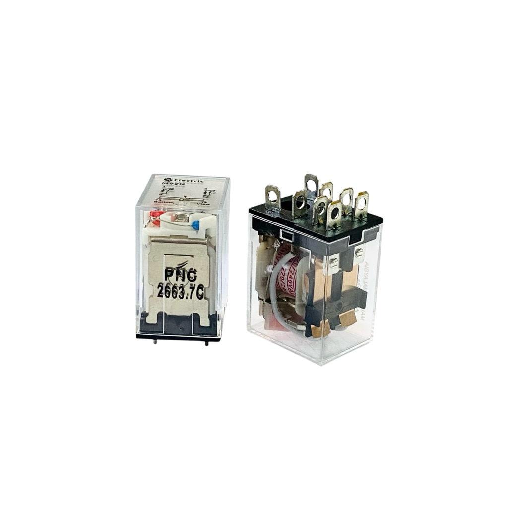 Relay LY2N 8ขา 10A 2คอนแทก (พร้อม Socket)