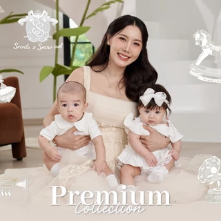 Sririta x Snow Owl ชุดคุณหนู เดรส รอมเปอร์ ระดับพรีเมี่ยม คละลาย ฺBaby Dress Romper