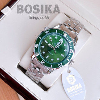 (M64) นาฬิกา BOSIKA BOY รุ่น BG015 ทรงกลม ขอบเป๊ปซี่ สแตนเลส…