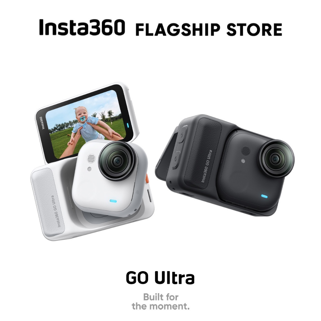 Insta360 GO Ultra กล้องแอคชั่น ถ่ายวิดีโอ 4K เชื่อมต่อไร้สาย ทุกที่ทุกเวลา Video POV Action Camera