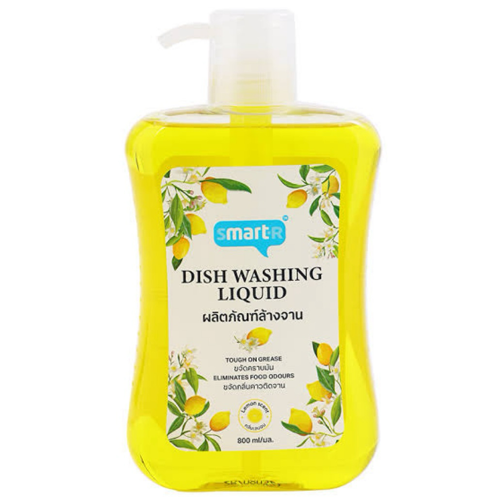 east Smart R dish wash liquid  super lemon 800ml. น้ำยาล้างจาน สูตรเลมอน ขจัดคราบมัน