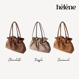 Helene - 𝐓𝐡𝐞 𝐂𝐚𝐧𝐝𝐲 𝐁𝐚𝐠 รุ่นหนังกลับ สัมผัสนุ่ม ดีไซน์เก๋ จุ iPad ใส่ของได้เยอะ 🍭🍬
