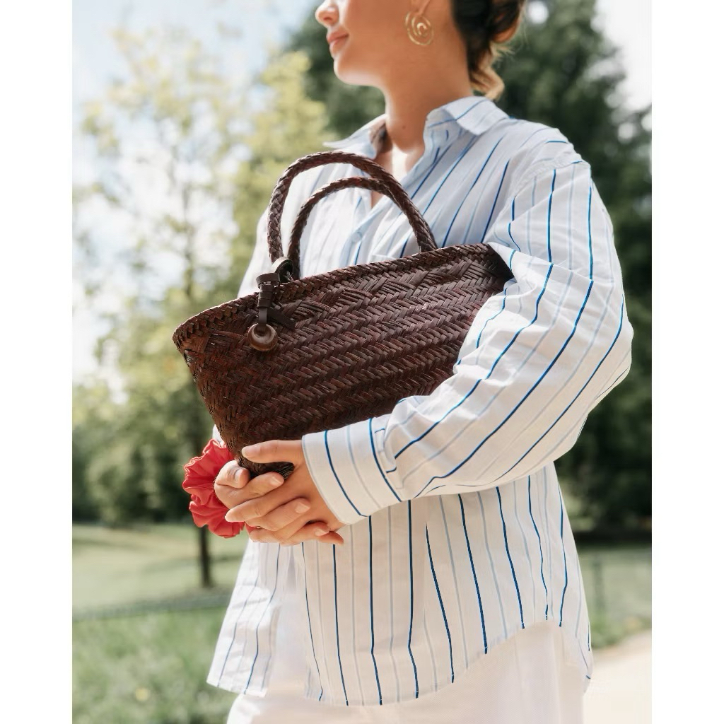 AIMER - Le Basket Bag กระเป๋าสาน สีdark brown