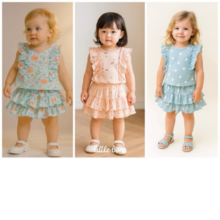 💥ใหม่ล่าสุด💥 #148 ชุดเด็กหญิงน่ารัก ชุดเซ็ทเด็กหญิง ชุดขาสั้…