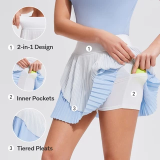 Cosleaf เสื้อโปโลแขนสั้นผู้หญิง UPF50+ สำหรับตีกอล์ฟเล่นเทนนิสออกกำลังกาย เนื่อผ้ายืดหยุ่นแห้งไว