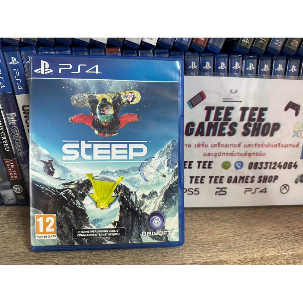 steep ps4 แผ่นมือสอง ภาษาอังกฤษโซน2 แผ่นสวยใช้งานปกติ แผ่นใช้เล่นกับเครื่องps5ได้