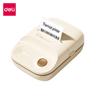 Deli เครื่องปริ้น เครื่องปริ้นฉลากมินิ บาร์โค้ด สติกเกอร์ ขน…