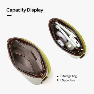 NAWOELITE Dessert Bag กระเป๋าสะพายข้างทรงถังสไตล์เรโทรสำหรับผู้หญิง Bags กระเป๋าสะพายข้างผู้หญิง กระเป๋าผู้หญิง