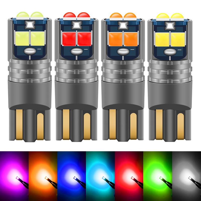 1คู่ ไฟหรี่ T10ชิพ3D สว่างมาก 12-24v มีให้เลือก 7สี