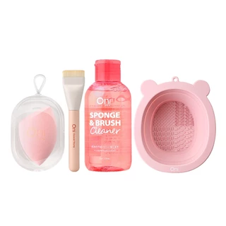 Oni Makeup Set 4pcs Professional Beauty Tools เซตทำความสะอาดเครื่องสำอาง อุปกรณ์แต่งหน้าครบเซต