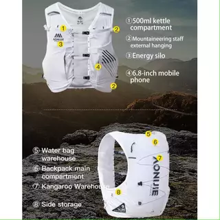 AONIJIE C9116 10L เป้น้ำขนาด 10 ลิตร เหมาะกับการวิ่ง วิ่งเทรล จักรยาน เล่นกีฬากลางแจ้ง ของแท้ 100% ส่งจากไทย