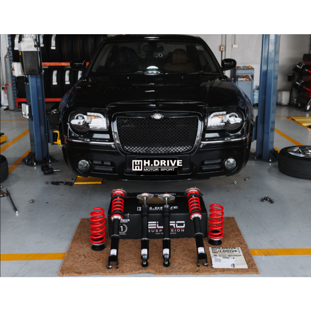 โช้คอัพ สตรัทปรับเกลียว H-DRIVE Euro Spec For Chrysler 300C 3.6 V6 โช้คระบบ Mono Tube ปรับความหนีด ไ