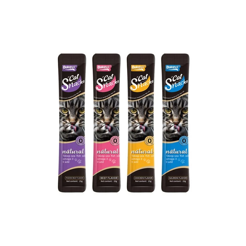 พร้อมส่ง!! ​ขนมแมวเลีย​ ขนาด15กรัม รสชาติอร่อยถูกใจน้องเหมียว ชอบมาก