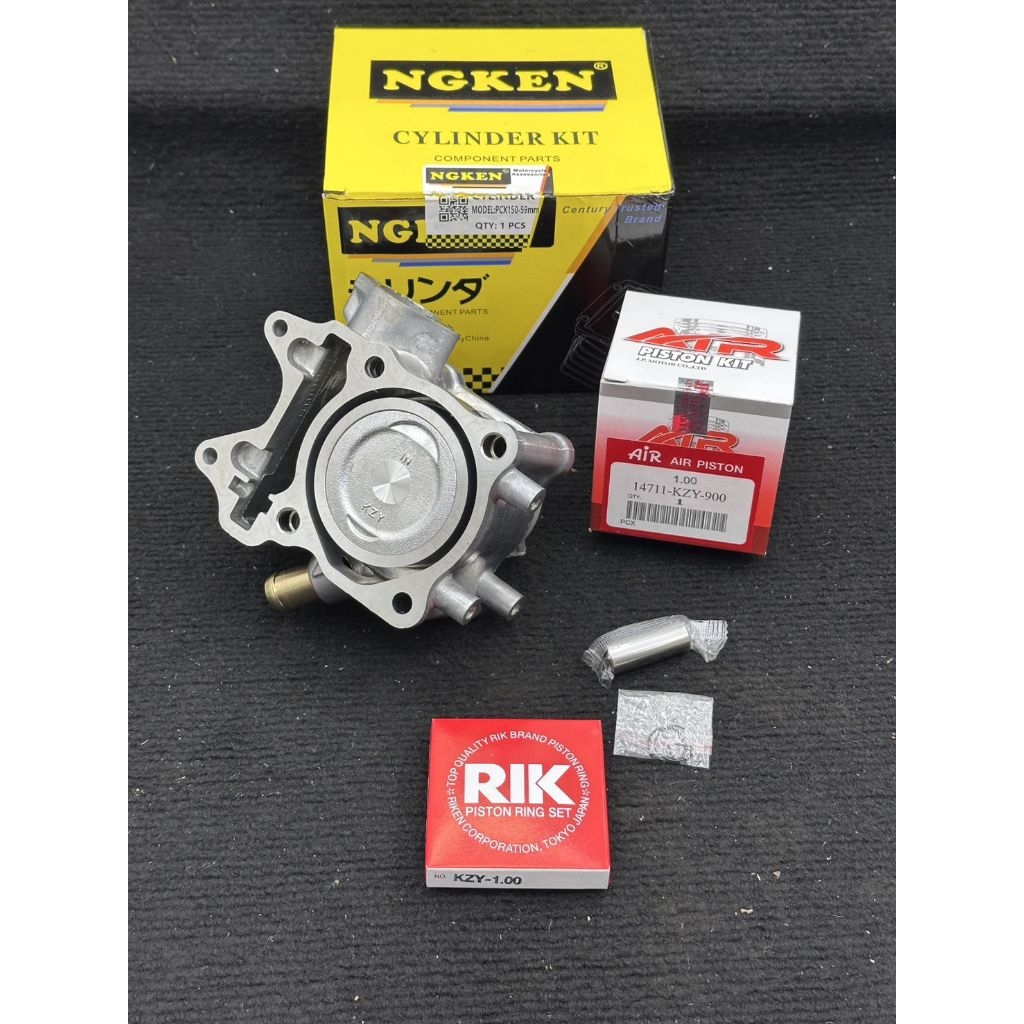 เสื้อpcx150ลูก59มิลเสื้อสูบpcx150ลูก59มิลพร้อมลูกสูบพร้อมแหวนใส่pcx150ได้ทุกรุ่น