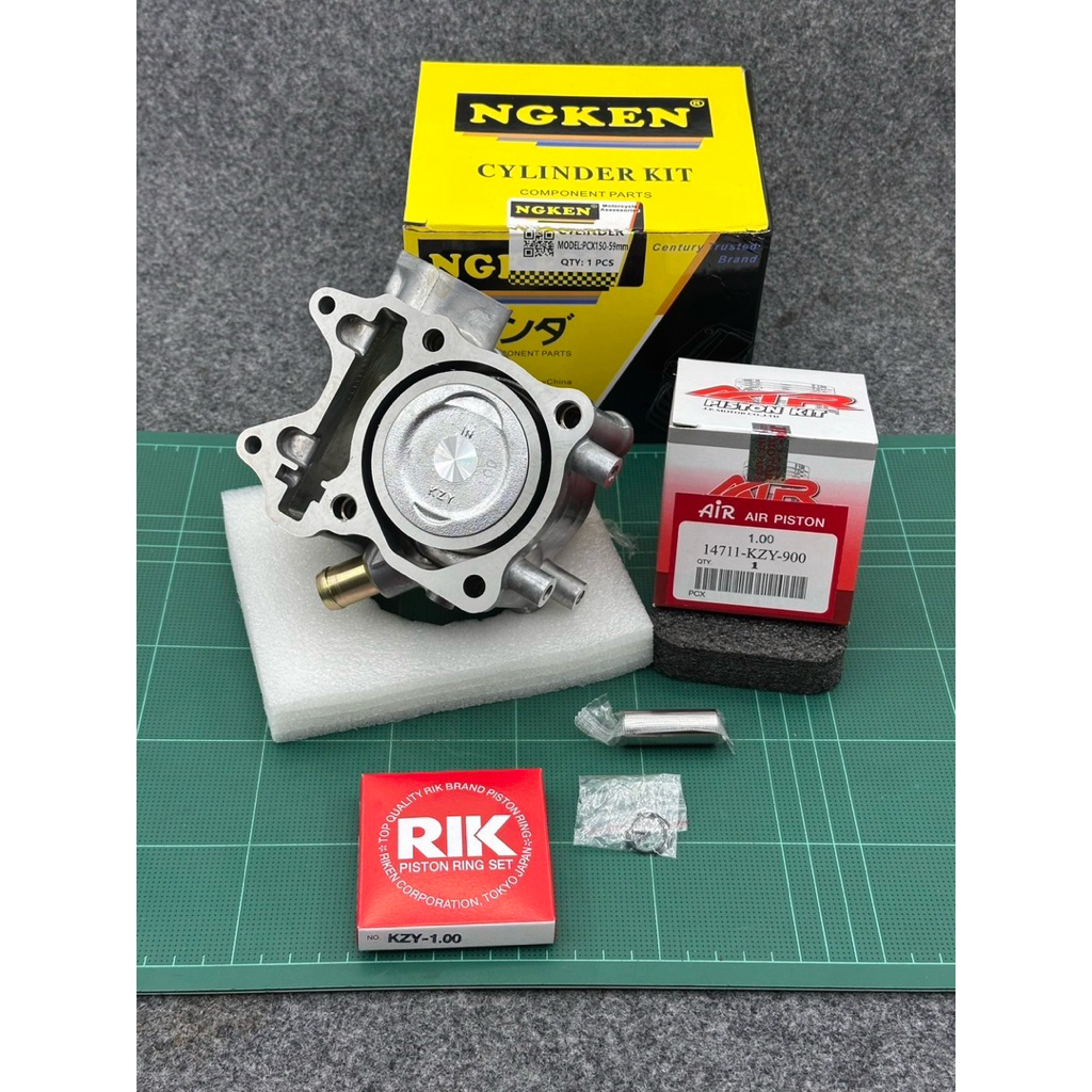 เสื้อpcx150ลูก59มิลเสื้อสูบpcx150ลูก59มิลพร้อมลูกสูบพร้อมแหวนใส่pcx150ได้ทุกรุ่น