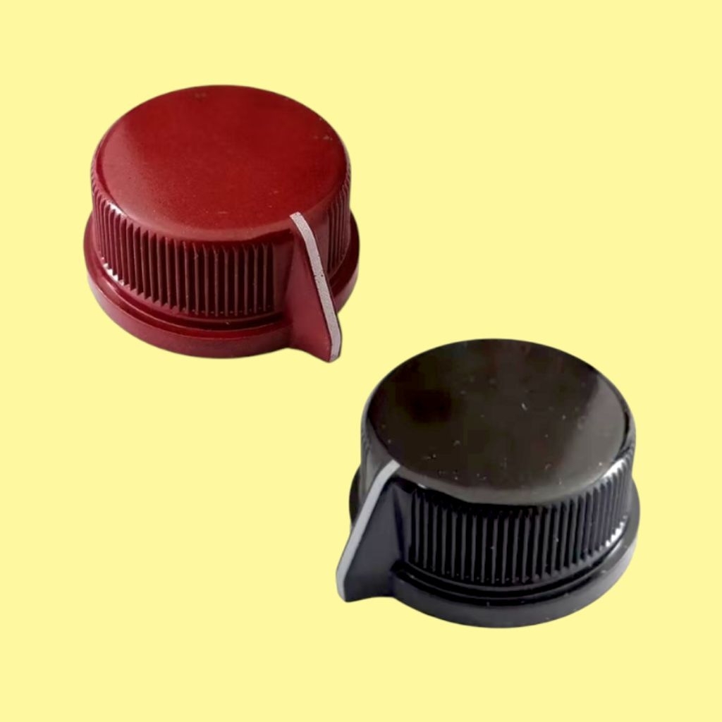 ลูกบิดสไตล์ Klon สีดำและน้ำตาลแดง | Klon knob style black, redbrown color