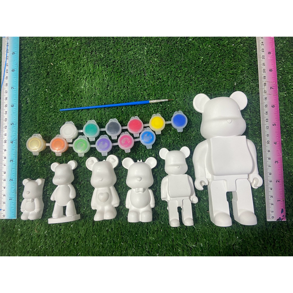 ตุ๊กตาปูนปลาสเตอร์เซ็ตครอบครัวนัองหมี  6 ตัวพร้อมสี อุปรกรณ์ระบายสี 1ชุด ราคา ถูกที่สุด ดีลบีเคเค รูปภาพหลัก