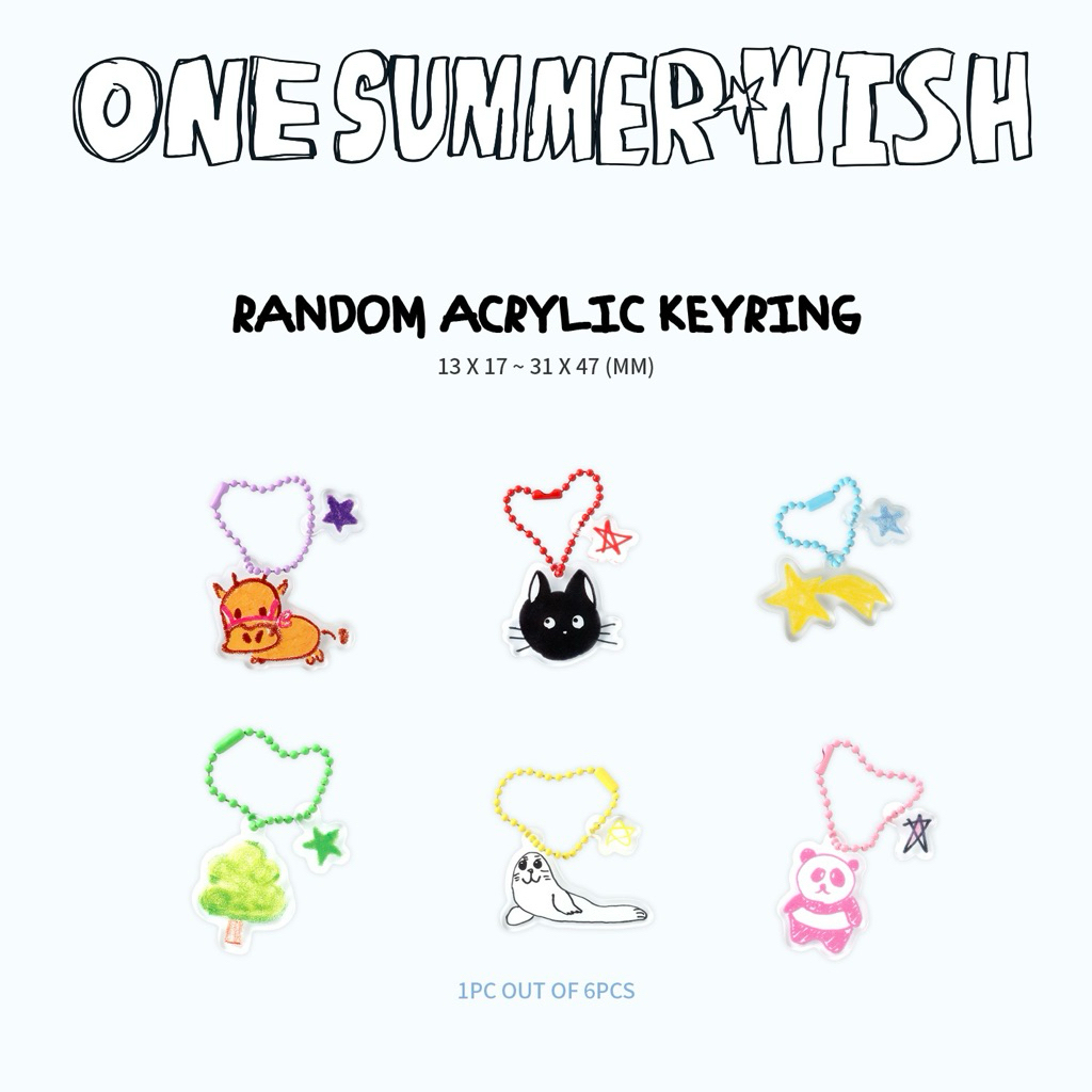 พร้อมส่ง ✨  NCT WISH ‘ONE SUMMER WISH’ - RANDOM ACRYLIC KEYRING