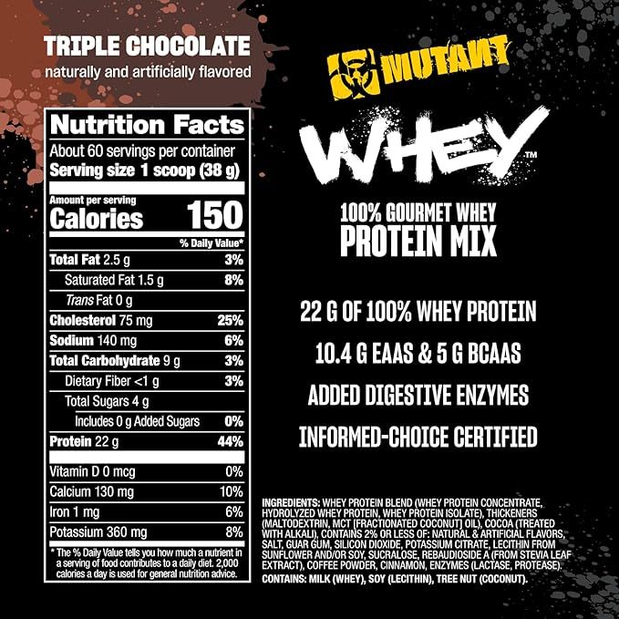 Mutant Whey 100% Whey Protein 5 lbs เวย์โปรตีน เวย์โปรตีน เพิ่มกล้ามเนื้อ ลดไขมัน - รูปที่ 5