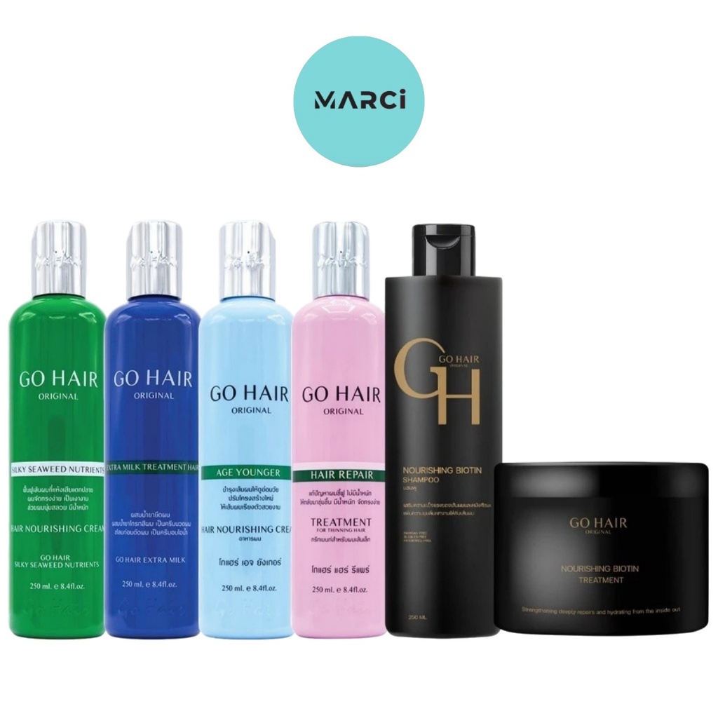 Go Hair Treatment โก แฮร์ ทรีทเมนท์บำรุงเส้นผม [1 ขวด] [เลือกสินค้า] โกแฮร์ ทรีทเม้นท์ แชมพู ฟื้นฟูเส้นผม