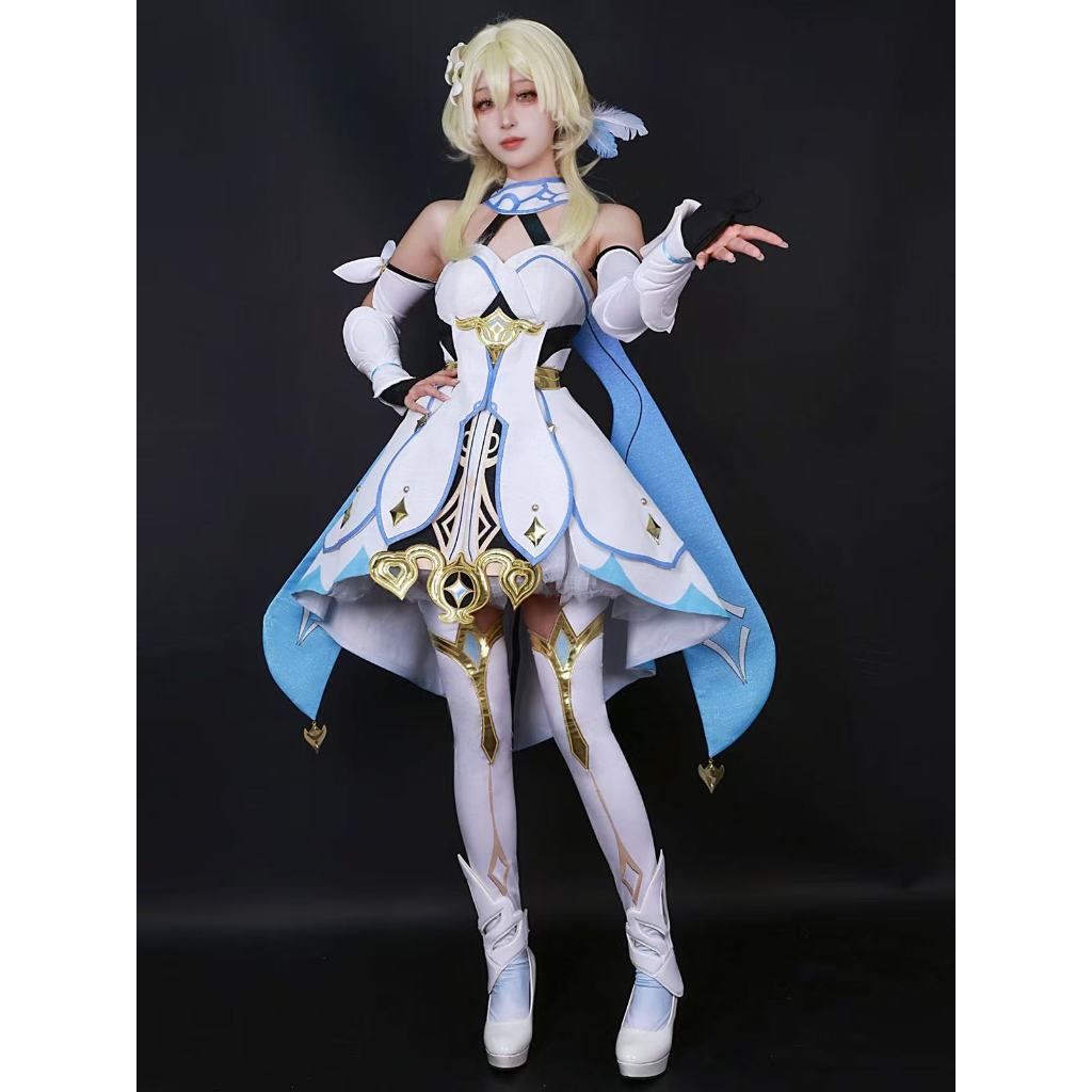 นักเดินทาง Lumine คอสเพลย์เกม Genshin ผลกระทบคอสเพลย์เครื่องแต่งกาย - SSR Genshin ผลกระทบ นักเดินทาง