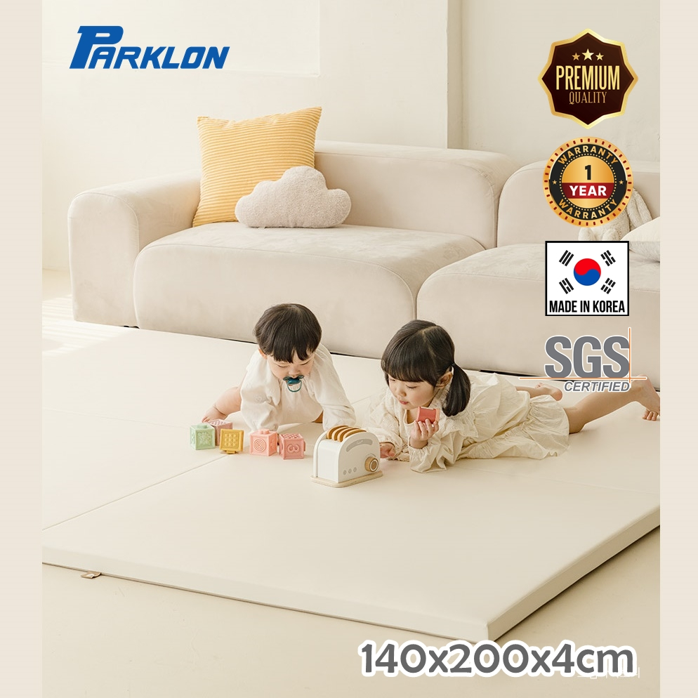 PARKLON Bearbebe PU Clean Folder Mat เบาะรองคลานเกรดพรีเมี่ยมขนาด 140x200 หนา 4.0cm