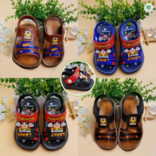 รองเท้าแตะเด็กรัดส้นเจ้าจิ๋วพิทักษ์โลก ลายซุปเปอร์ฮี่โร่ ไซส…