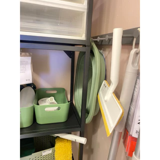 IKEA อ่างซักผ้าพับได้ กะละมังพับได้ IKEA PEPPRIG เขียว, 10ลิตร แข็งแรง ใส่น้ำได้เยอะไม่ยวบ มีช่องสำหรับแขวนจัดเก็บง่าย