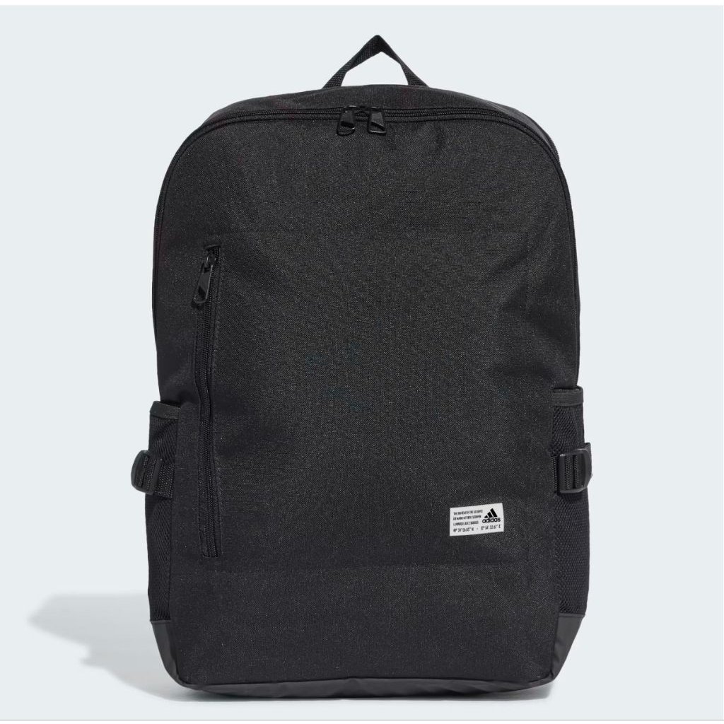 Adidas กระเป๋าเป้ Classic Boxy Backpack | Black/Black/White ( FS8336 )