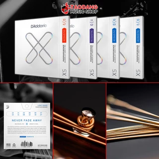 D'Addario XSAPB สายกีต้าร์โปร่งเคลือบกันสนิม D'Addario XSAPB Phosphor Bronze Acoustic Guitar เต่าแดง
