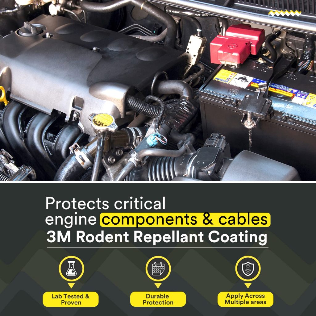 3M สเปรย์ไล่หนู ป้องกันสายไฟ Rodent Repellent Coating, 80 g| Rat Protection for Engine parts and Wires | Long-Lasting ราคา ถูกที่สุด ดีลบีเคเค แกลเลอรีภาพที่ 4