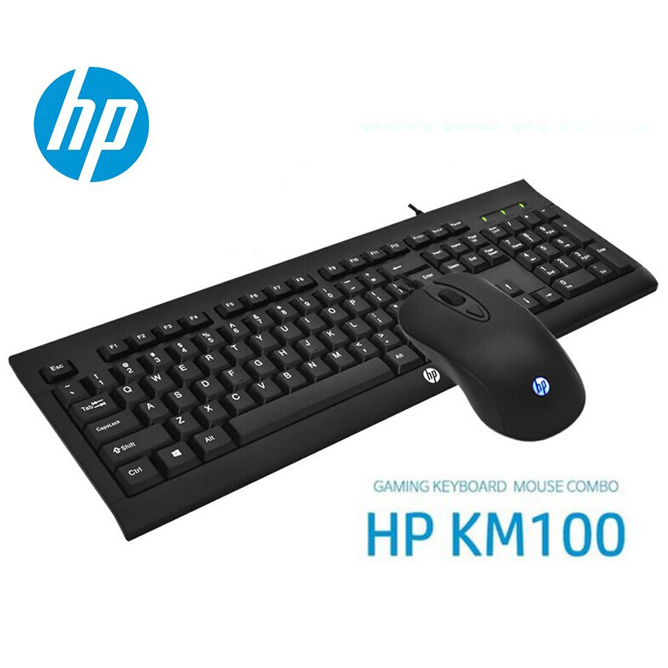 Gaming keyboard HP KM100 ชุด mouse keboard HP