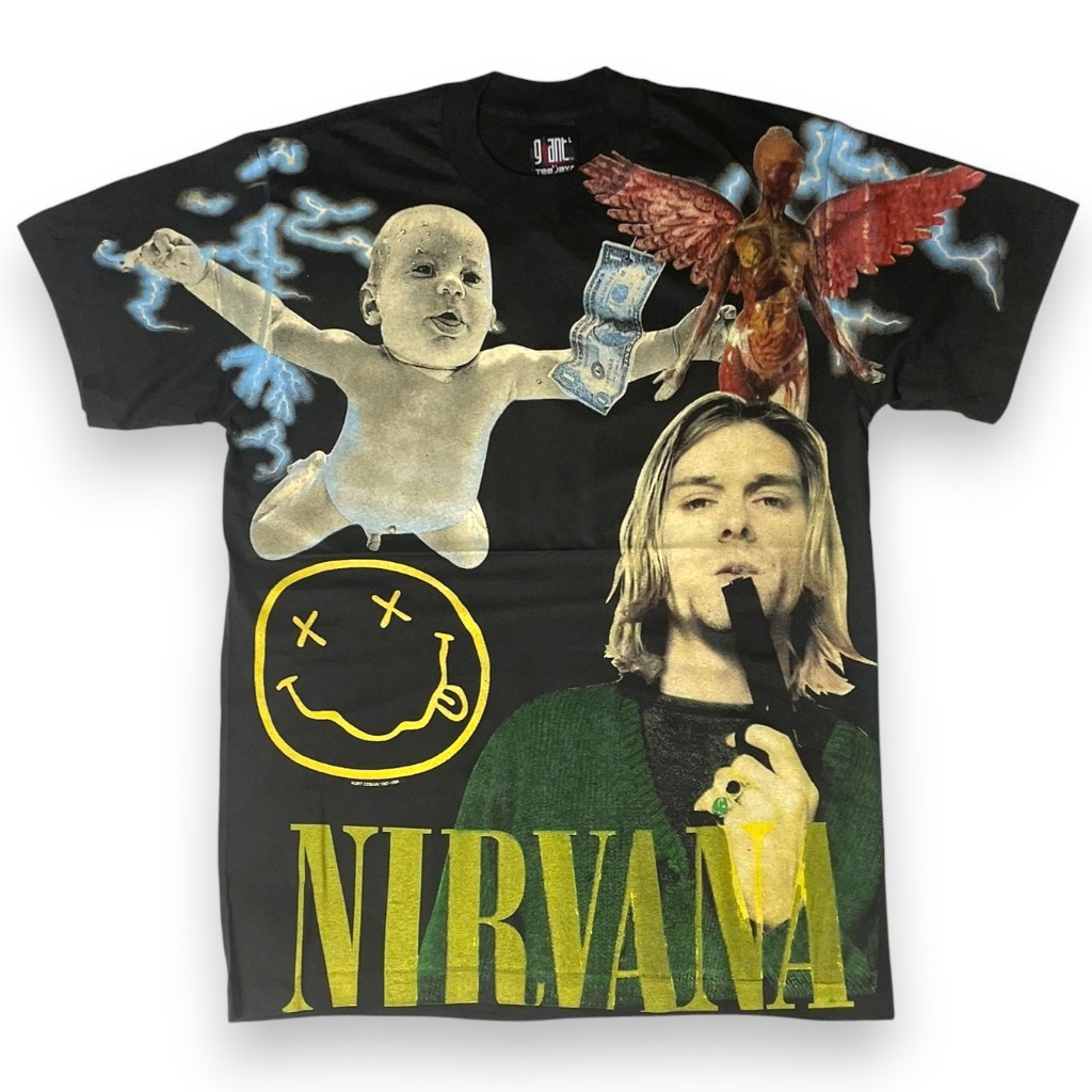 เสื้อวง Nirvana (OVP) สไตล์วินเทจ สกรีนทั้งตัว