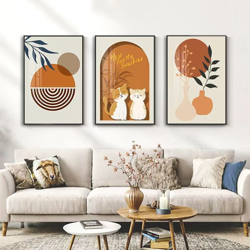 (1เซ็ท3รูป) รูปภาพติดผนัง ภาพวาดตกแต่งบ้าน พร้อมกรอบ 30*40Cm ภาพติดผนัง รูปติดผนัง ภาพแต่งบ้าน ภาพใบไม้ ภาพเเต่งบ้าน