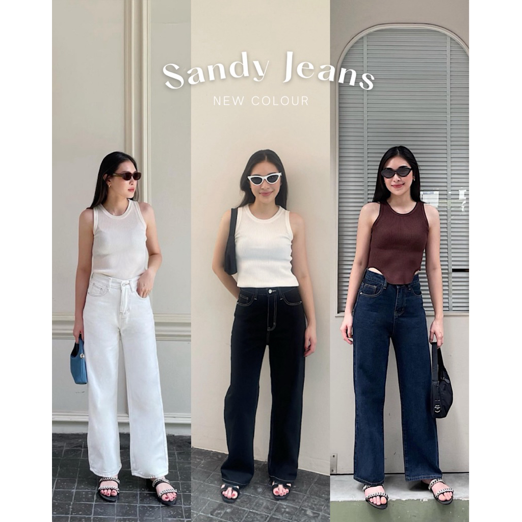 PS.KLOSET | SANDY JEANS กางเกงยีนส์ทรงกระบอก
