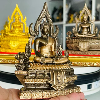 พระพุทธชินราช แร่เหล็กน้ำพี้ ขนาดเล็ก ฐาน3.5นิ้ว หน้าตัก2นิ้ว สูง 5 นิ้ว แถมฟรี ข้อมือประคำ พระผงแร่เหล็กน้ำพี้ เเละทูป