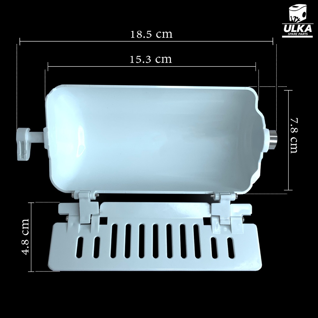 ULKA ถาดตักน้ำแข็ง อะไหล่เครื่องทำน้ำแข็ง HZB-12B/16A  (ก่อนสั่งกรุณาเช็คกับทางร้านก่อน สั่งผิดโดยไม่ถามห้ามเคลมทุกกรณี) - รูปที่ 2