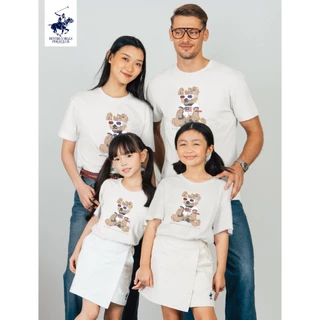 BEVERLY HILLS POLO CLUB เสื้อยืดคอกลม เด็กและผู้ใหญ่ รุ่น BNSG109 และ KNSG109