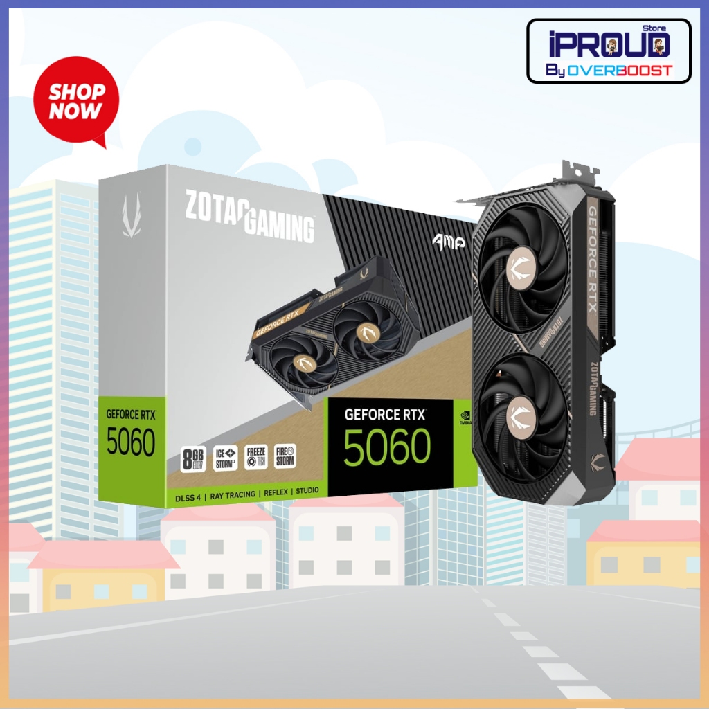 การ์ดจอ ZOTAC GAMING GeForce RTX 5060 AMP 8GB
