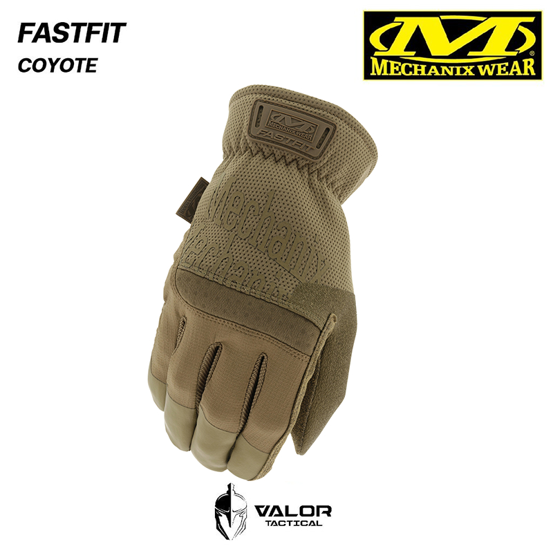Mechanix Wear – FastFit [Coyote] ถุงมือนิรภัย งานช่าง สัมผัสจอได้ ทนทานหนังสังเคราะห์ 0.6mm สามารถซักเครื่องได้