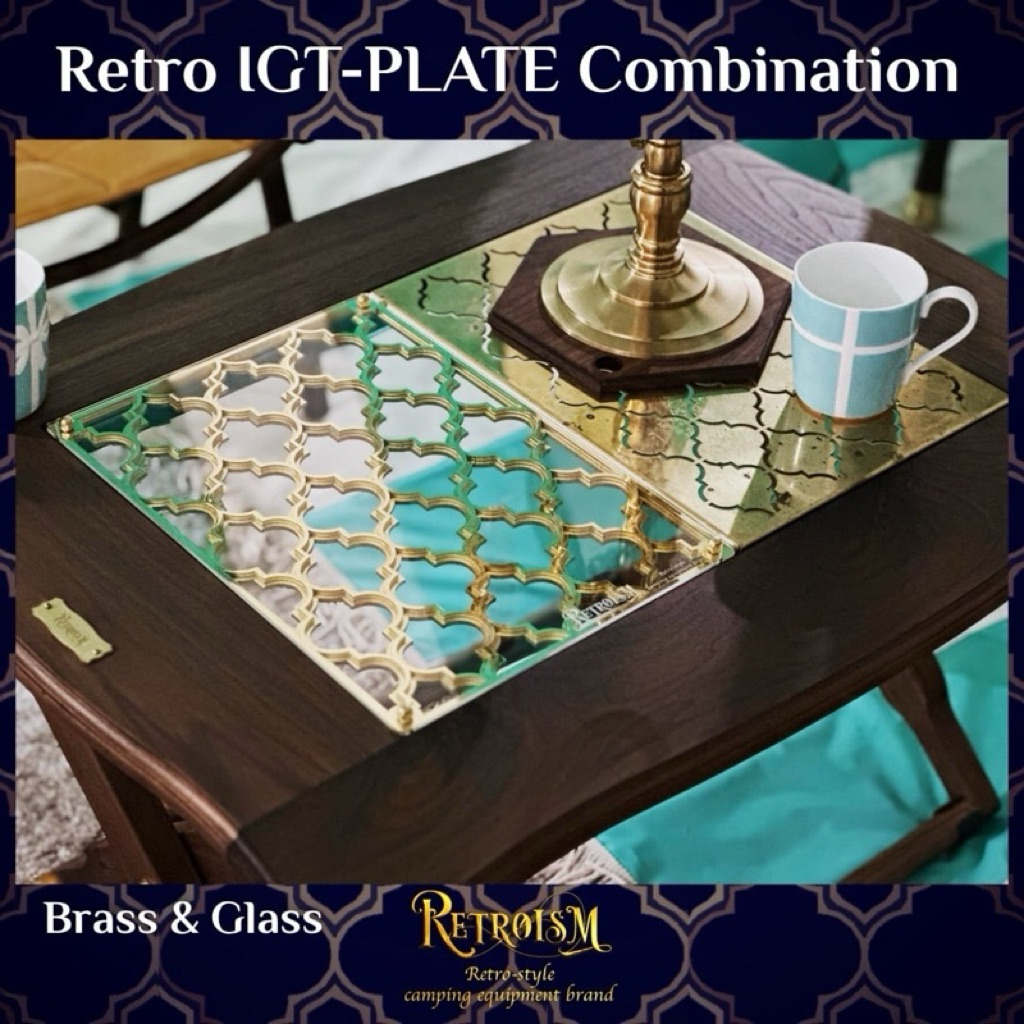 🇯🇵Retroism IGT-PLATE Combination Brass/Glass (IGT 1 unit plate)🇯🇵