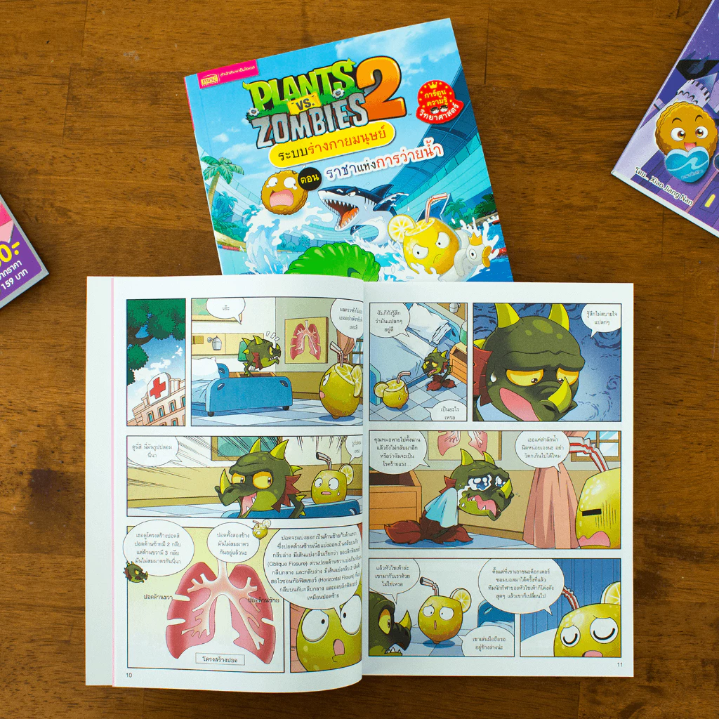 MISBOOK (1 ฟรี 1) หนังสือการ์ตูน Plants vs Zombies  ความรู้วิทยาศาสตร์ ความรู้รอบตัว ไดโนเสาร์ | การ์ตูน thumbnail 4