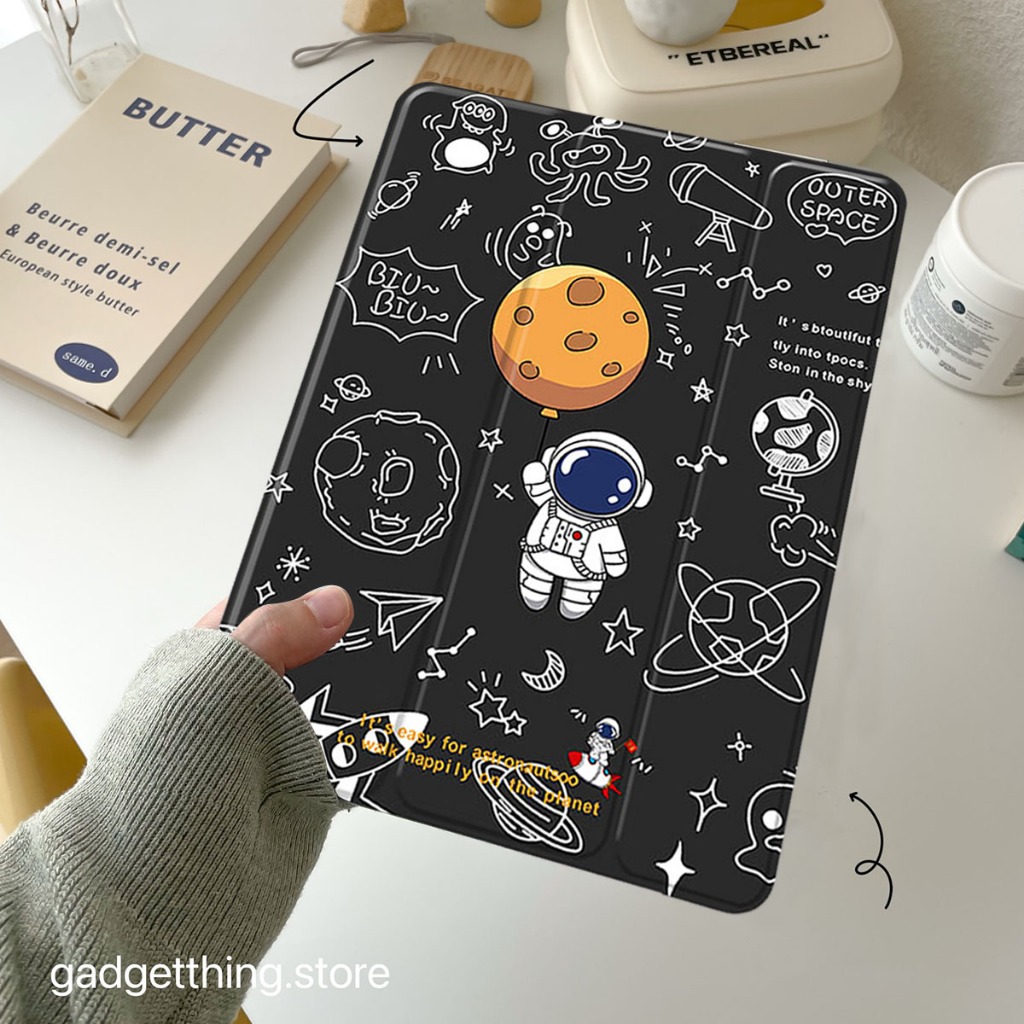 เคสไอเเพด ที่มีช่องเสียบปากกาฝาหลังแบบใส ipad case A16 gen11 gen10 air7 air6 gen5/6 gen7/gen8/gen9 10.2 Air4/Air5 10.9