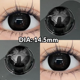 MiDROO คอนแทคเลนส์สี เหมาะกับเมื่อแต่งหน้า Big eyes Black/Brown-14.5mm Monthly Replace